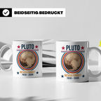 Pluto Tasse Never Forget 1930-2006, lustiger Astronomie Spru – Weiß [farbe:weiß]