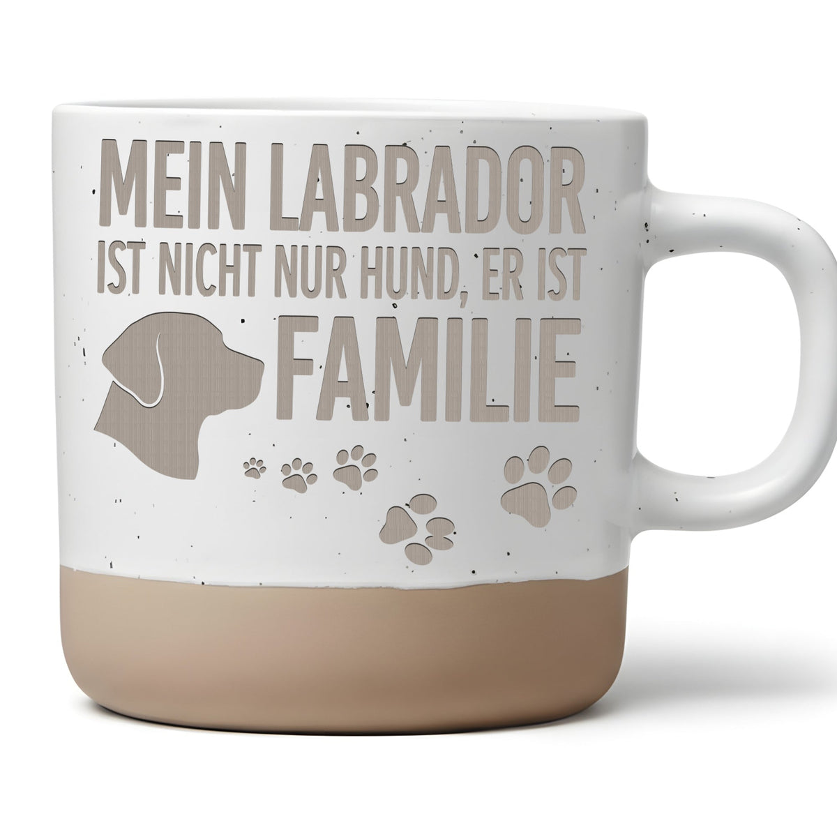 Tasse Mein Labrador ist Familie Geschenk Labrador Besitzer Becher Kaff – Bild 1