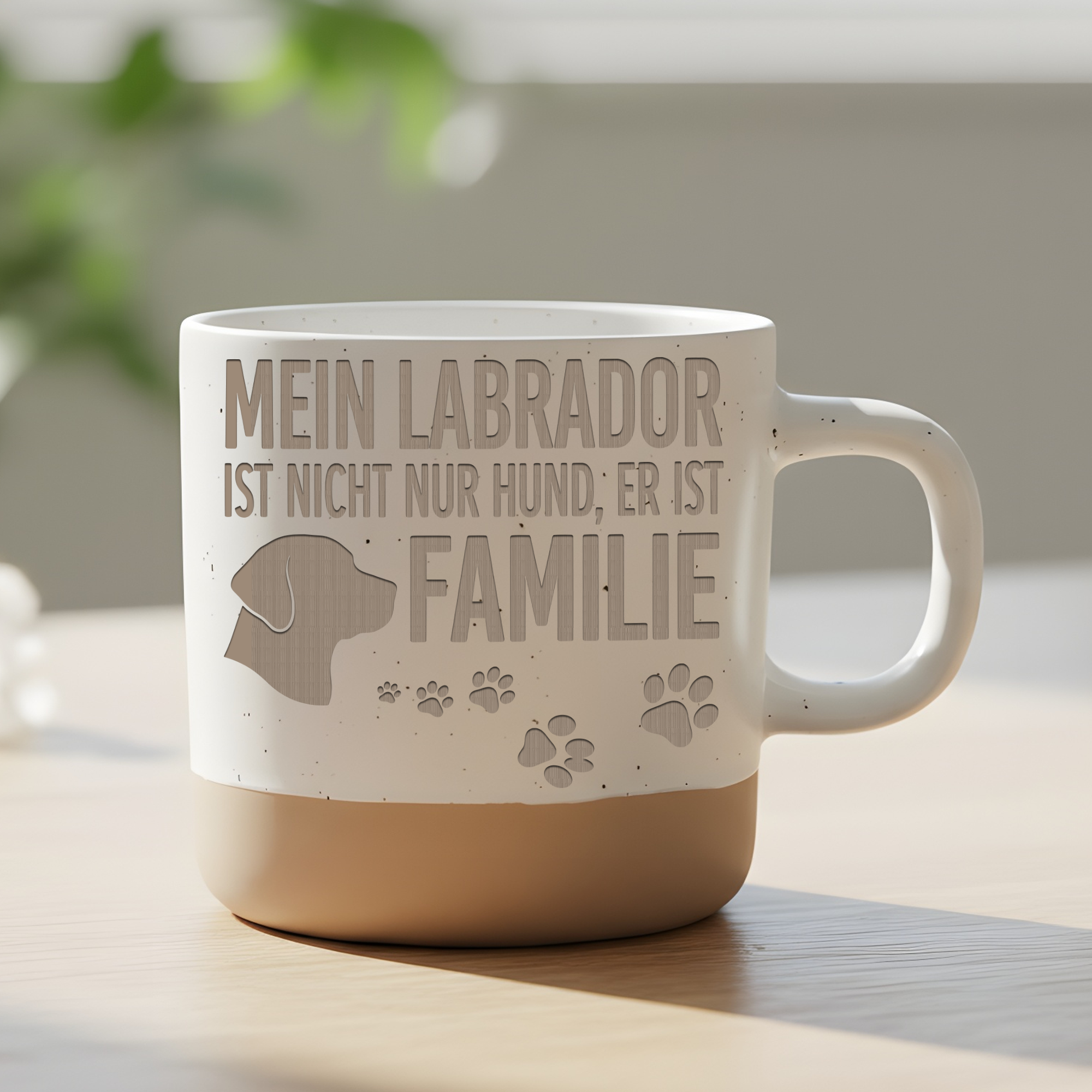 Tasse Mein Labrador ist Familie Geschenk Labrador Besitzer Becher Kaff – Bild 6