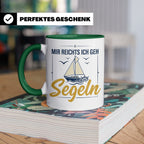 Segeln Tasse mit Spruch Mir reichts ich geh Segeln | Maritim – Grün [farbe:grün]
