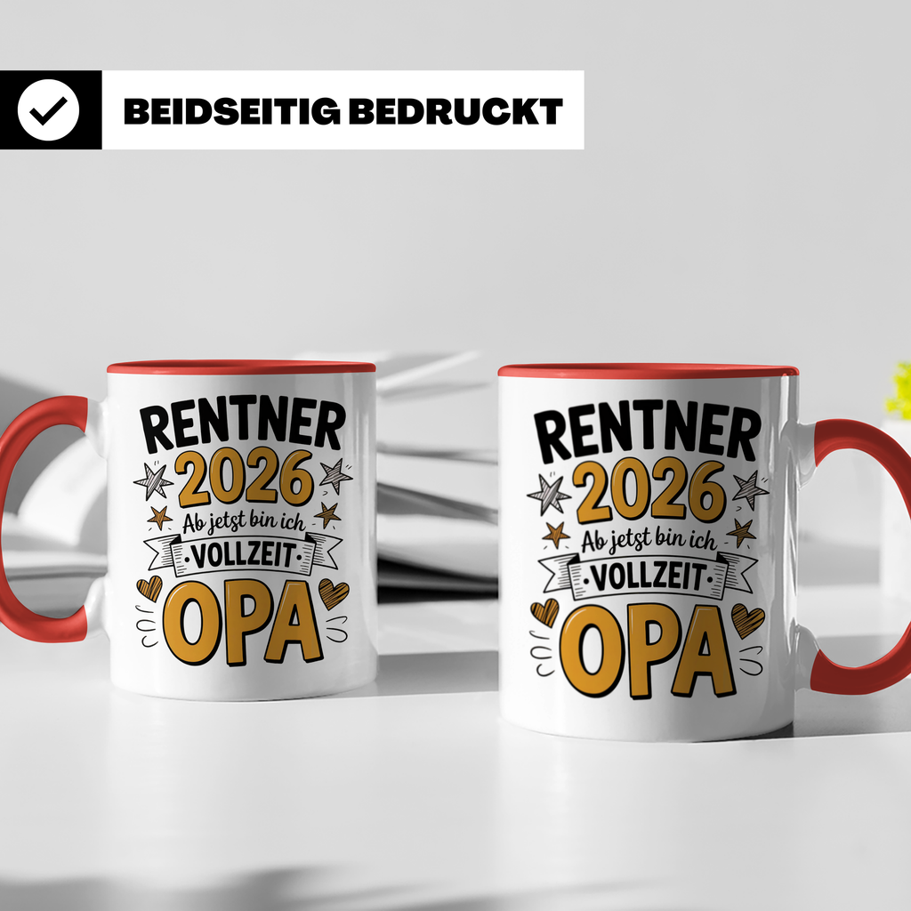 Rentner 2026 Vollzeit Opa - Ruhestand Geschenkidee für werdende Opas | Sublimation