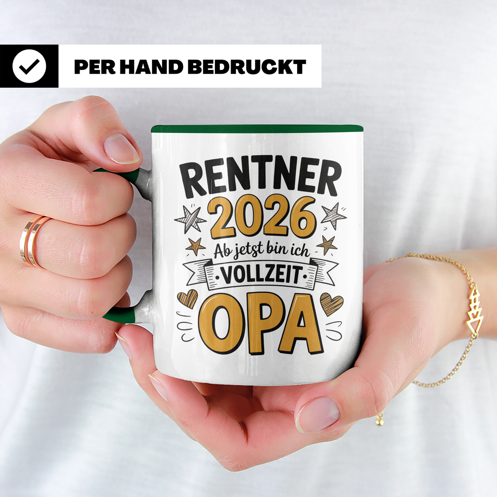 Rentner 2026 Vollzeit Opa - Ruhestand Geschenkidee für werdende Opas | Sublimation