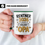 Rentner 2026 Vollzeit Opa - Ruhestand Geschenkidee für werdende Opas | Sublimation