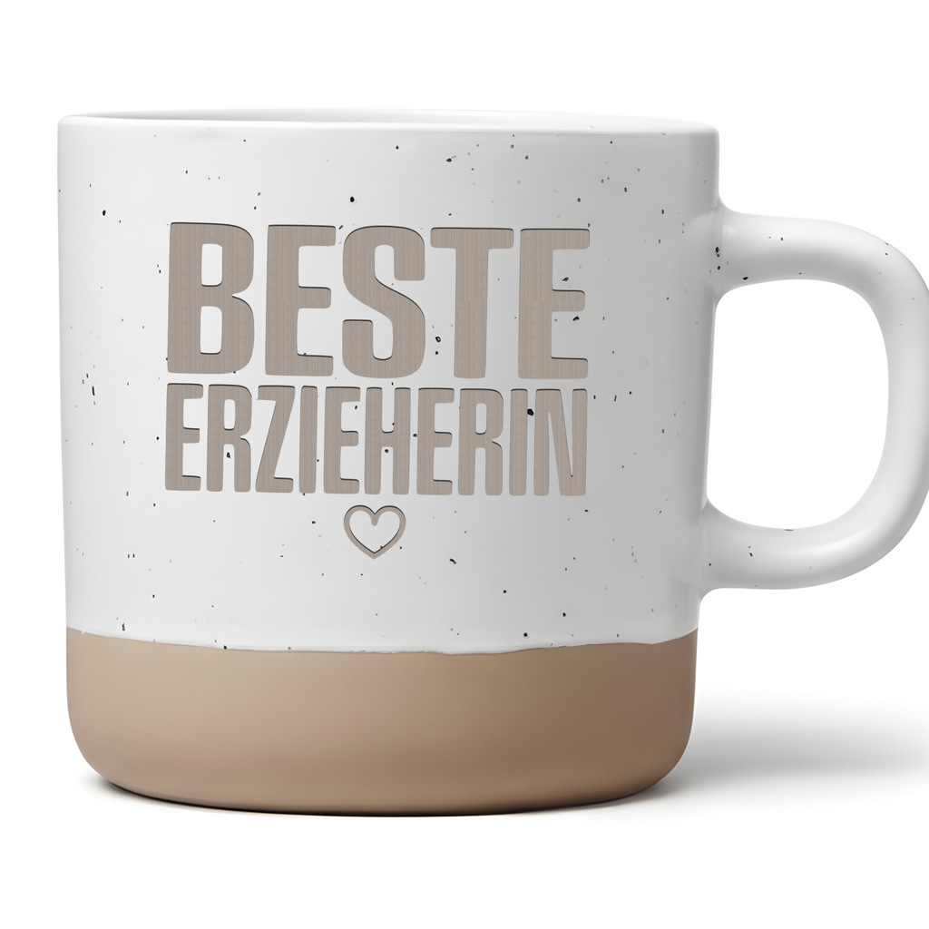 Personalisierte Erzieherin Tasse – Geschenk für die Beste Erzieherin mit Herz Motiv, ideales Dankeschön für Kita & Kindergarten