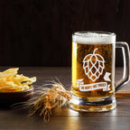 In Hops We Trust Bierkrug Craft Beer Hopfen Design Bierglas Geschenk für Bierliebhaber
