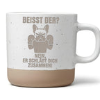 Tasse Beißt der nein er schlägt dich zusammen Geschenk Frenchie Becher – Bild 1