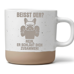 Tasse Beißt der nein er schlägt dich zusammen Geschenk Frenchie Becher – Bild 1