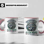 Bogenschütze Tasse Alter Mann mit Pfeil und Bogen Spruch | G – Rosa [farbe:rosa]