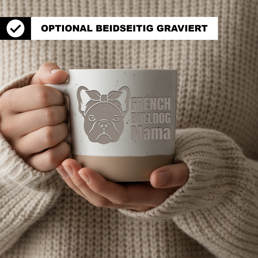 Tasse French Bulldog Mama Geschenk Französische Bulldogge Becher Kaffe – Bild 2