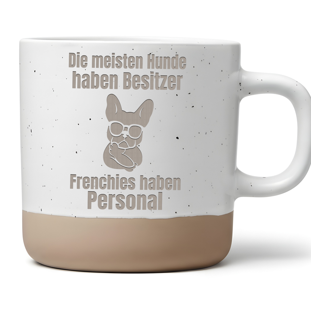 Tasse Frenchies haben Personal Geschenk Französische Bulldogge Becher  – Bild 1