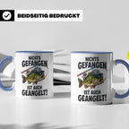 Angler Tasse Nichts gefangen ist auch geangelt lustiger Spru – Blau [farbe:blau]