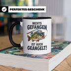 Angler Tasse Nichts gefangen ist auch geangelt lustiger Spru – Schwarz [farbe:schwarz]