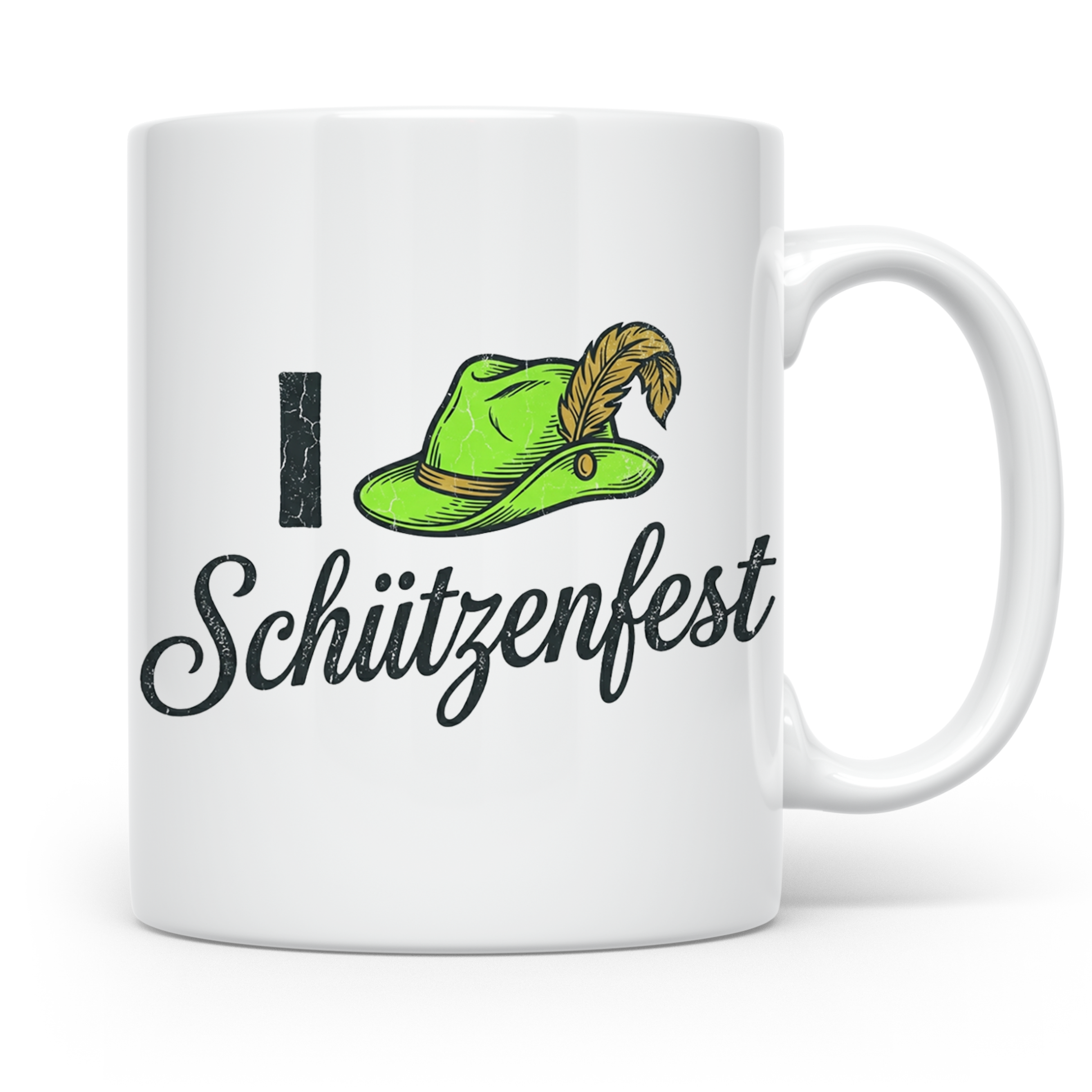 Schützenfest Tasse I Love Schützenfest Kaffeebecher mit Schü – Weiß [farbe:weiß]