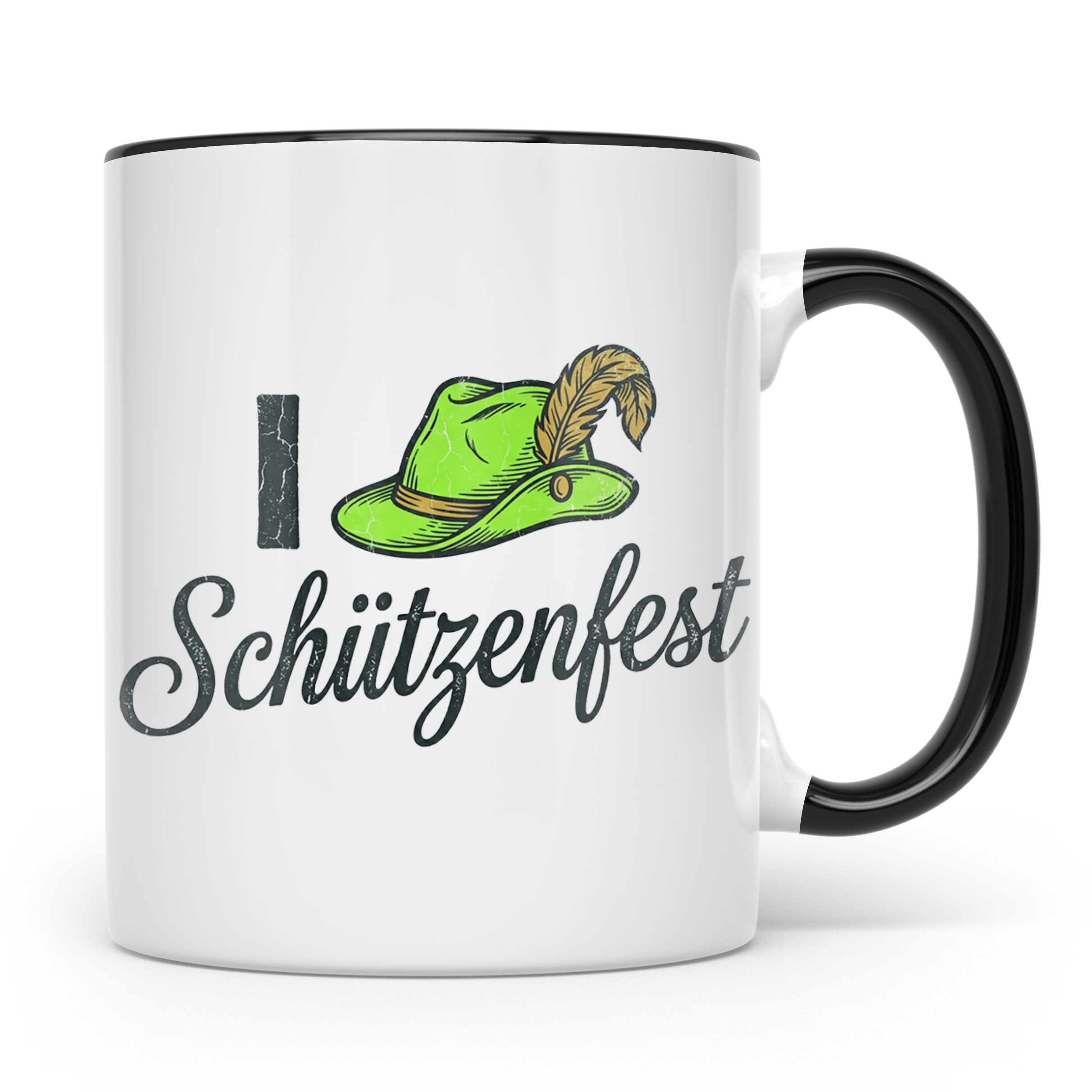 Schützenfest Tasse I Love Schützenfest Kaffeebecher mit Schü – Schwarz [farbe:schwarz]