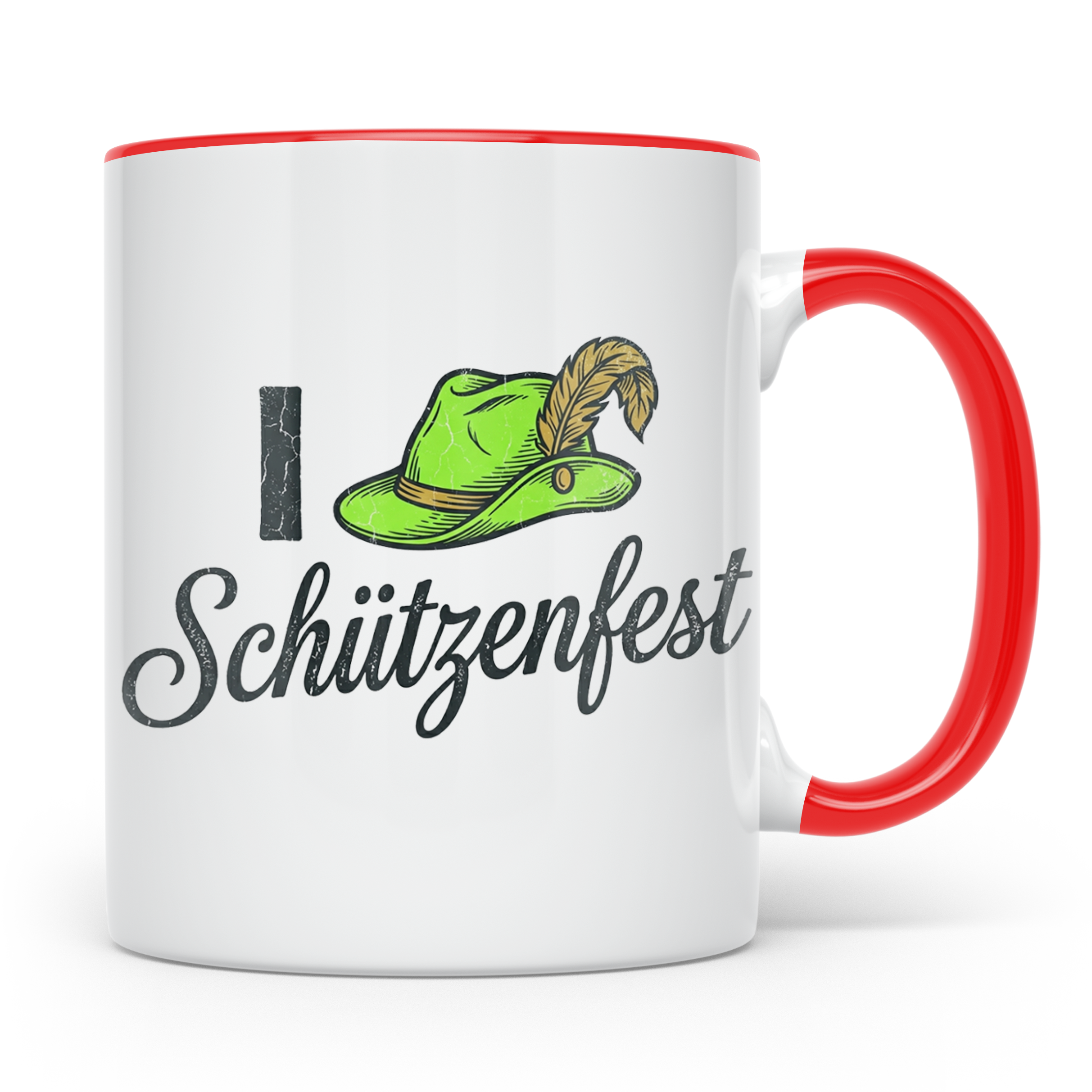 Schützenfest Tasse I Love Schützenfest Kaffeebecher mit Schü – Rot [farbe:rot]