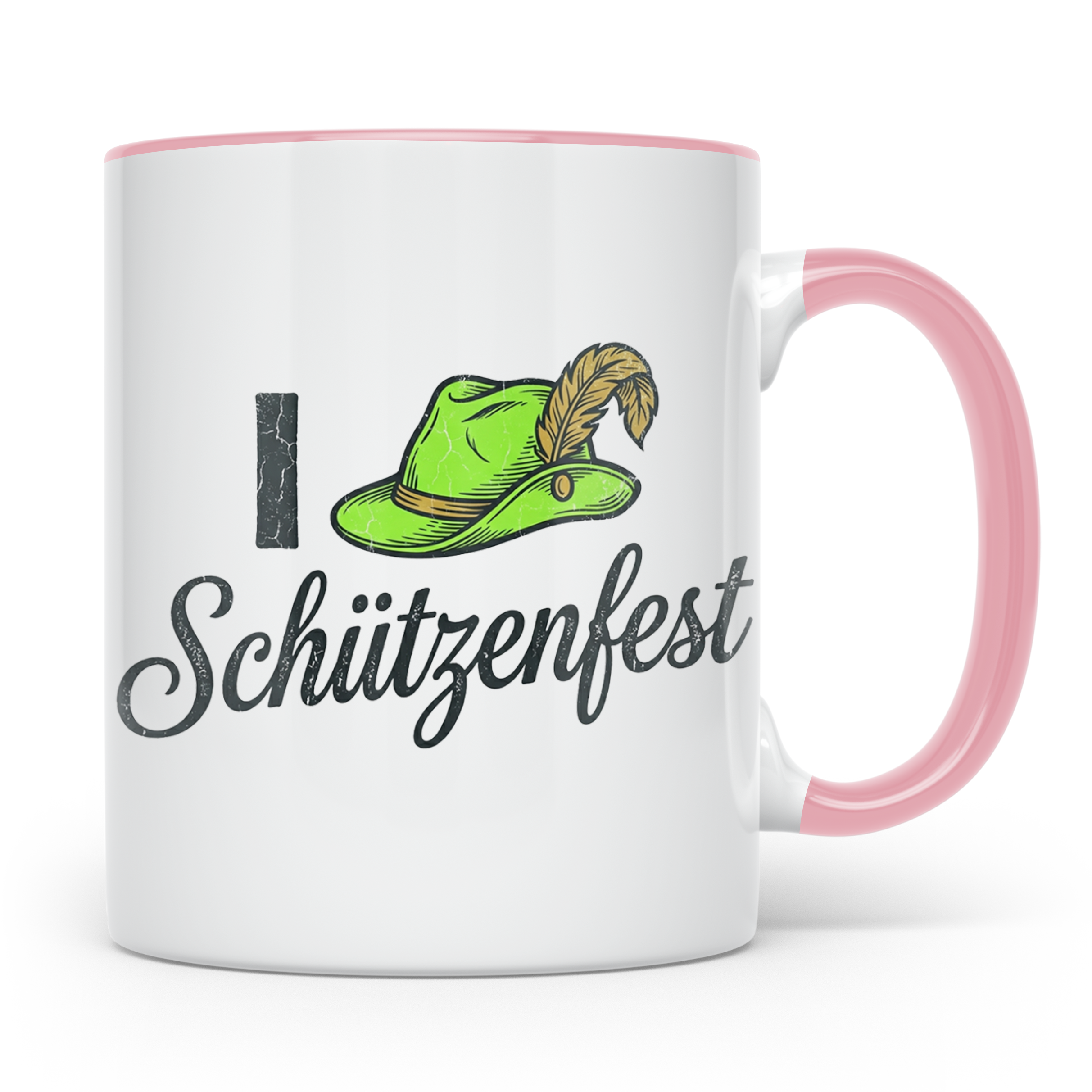 Schützenfest Tasse I Love Schützenfest Kaffeebecher mit Schü – Rosa [farbe:rosa]