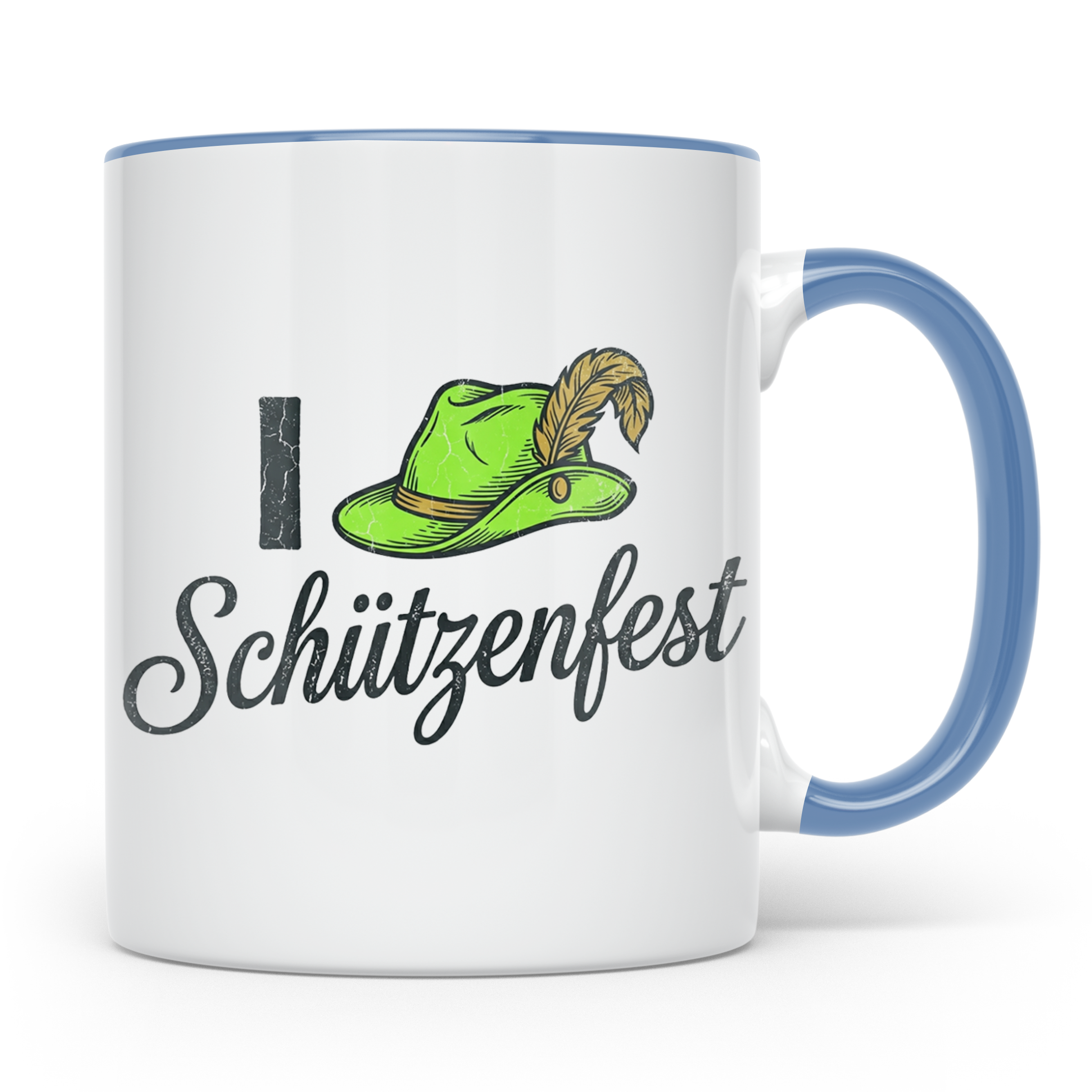 Schützenfest Tasse I Love Schützenfest Kaffeebecher mit Schü – Blau [farbe:blau]