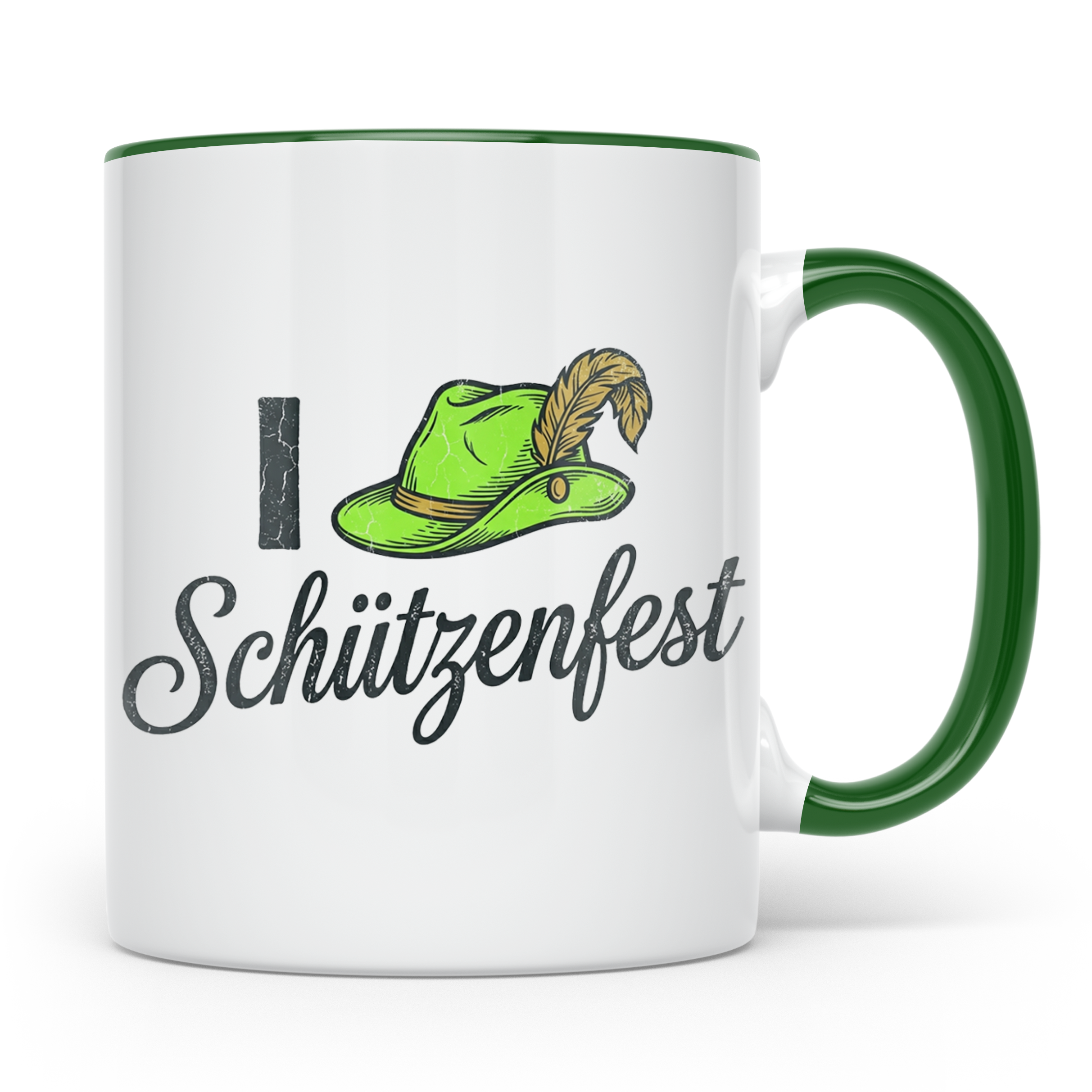 Schützenfest Tasse I Love Schützenfest Kaffeebecher mit Schü – Grün [farbe:grün]