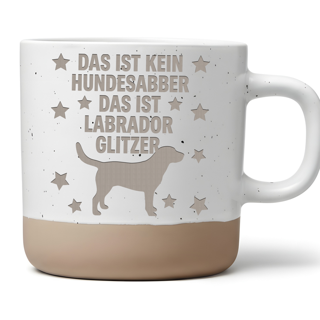 Tasse Labrador Glitzer Geschenk Labrador Besitzer Becher Kaffeetasse H – Bild 1