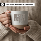 Personalisierte Erzieher Tasse – Geschenk für den Besten Erzieher mit Herz Motiv, ideales Dankeschön für Kita & Kindergarten