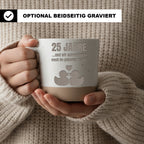 Tasse 25 Jahre Silberhochzeit Geschenk Ehepaar Becher Kaffeetasse Hoch – Bild 2