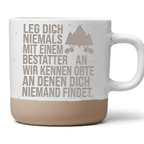 Tasse Bestatter Leg dich niemals mit einem Bestatter an Spruch Becher  – Bild 1