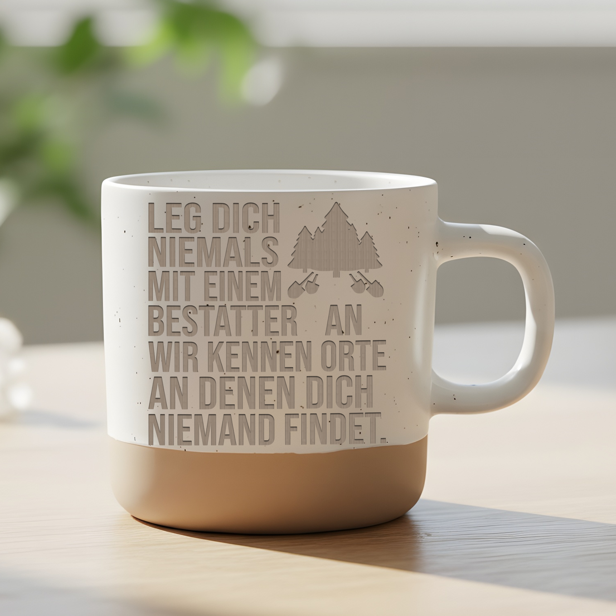 Tasse Bestatter Leg dich niemals mit einem Bestatter an Spruch Becher  – Bild 6