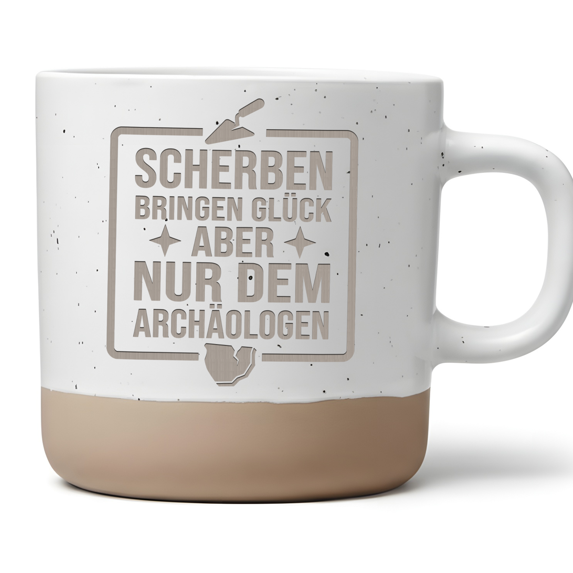 Tasse Archäologe Scherben bringen Glück Geschenk Kaffeetasse Archäolog – Bild 1