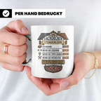 Dachdecker Tasse mit lustigem Stundenlohn Spruch. Geschenk f – Weiß [farbe:weiß]