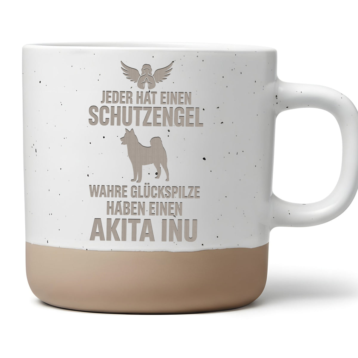 Tasse Akita Inu Geschenk Jeder hat einen Schutzengel Kaffeetasse Hunde – Bild 1