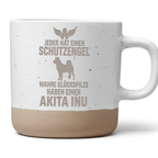 Tasse Akita Inu Geschenk Jeder hat einen Schutzengel Kaffeetasse Hunde – Bild 1