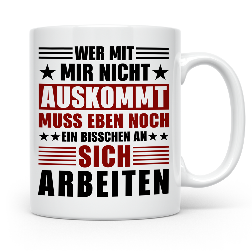 Auskunft Muss Eben Noch Sich Besorgen Tasse | BWL Studenten Spruch Ironie Geschenkidee | Uni Humor Tasse für Streber - Nerds | Exmatrikulati