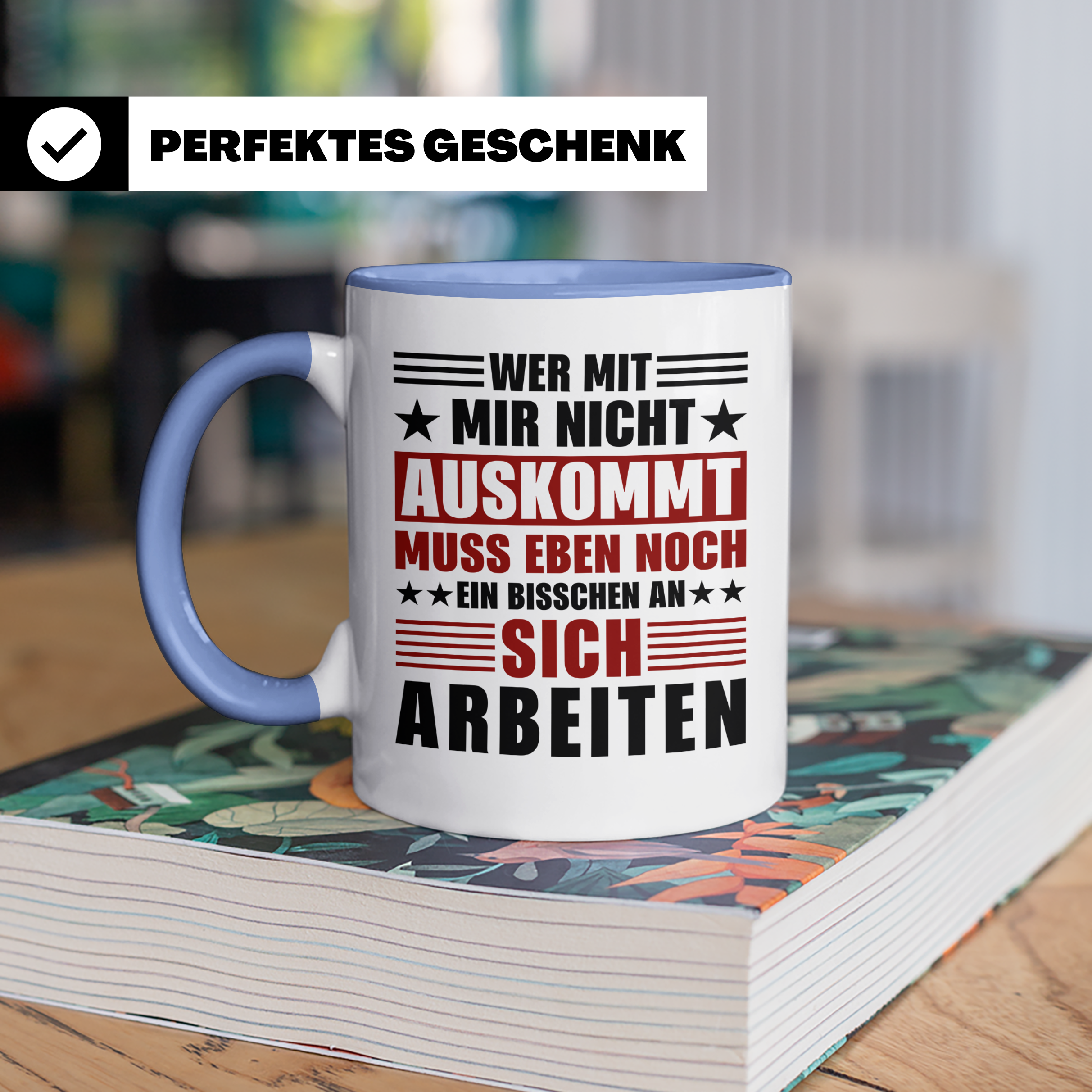 Auskunft Muss Eben Noch Sich Besorgen Tasse | BWL Studenten Spruch Ironie Geschenkidee | Uni Humor Tasse für Streber - Nerds | Exmatrikulati