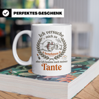 Tante Tasse mit Spruch 'Ich komme nach meiner Tante' Lustige – Weiß [farbe:weiß]