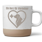 Tasse Ein Herz für Vierbeiner Tierarzt Geschenk Kaffeetasse TFA Tierme – Bild 1