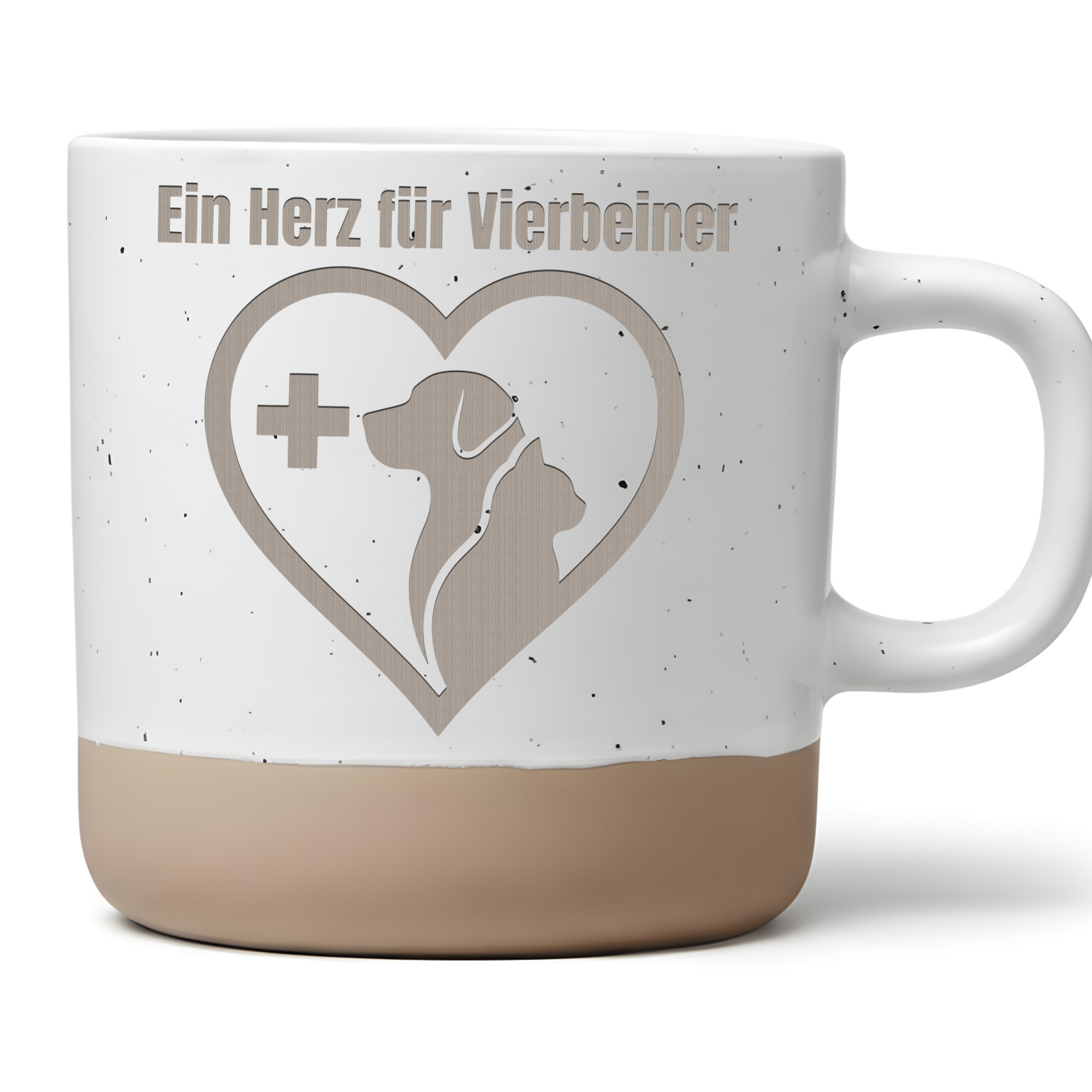 Tasse Ein Herz für Vierbeiner Tierarzt Geschenk Kaffeetasse TFA Tierme – Bild 1