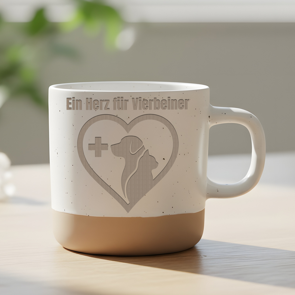 Tasse Ein Herz für Vierbeiner Tierarzt Geschenk Kaffeetasse TFA Tierme – Bild 6