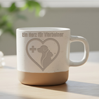 Tasse Ein Herz für Vierbeiner Tierarzt Geschenk Kaffeetasse TFA Tierme – Bild 6