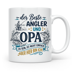 Angler Opa Tasse mit Spruch der Beste Angler und Opa | Gesch – Weiß [farbe:weiß]