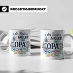 Angler Opa Tasse mit Spruch der Beste Angler und Opa | Gesch – Weiß [farbe:weiß]