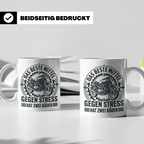 Motorrad Tasse gegen Stress hat zwei Räder | Biker Spruch Ka – Weiß [farbe:weiß]