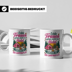 Camping Tasse für Frauen mit Spruch Echte Frauen gehen auf d – Weiß [farbe:weiß]