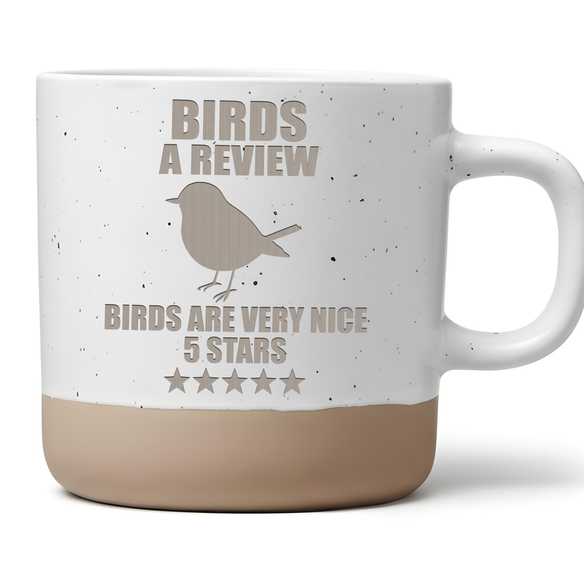 Tasse Birds A Review 5 Stars Geschenk Kaffeetasse Vogelbeobachtung Bec – Bild 1