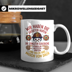 Feuerwehr Tasse mit Spruch größte Hupen längste Schläuche |  – Weiß [farbe:weiß]