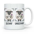 Fotografen Tasse Schaf Unschaf lustiger Spruch, Geschenk für – Weiß [farbe:weiß]