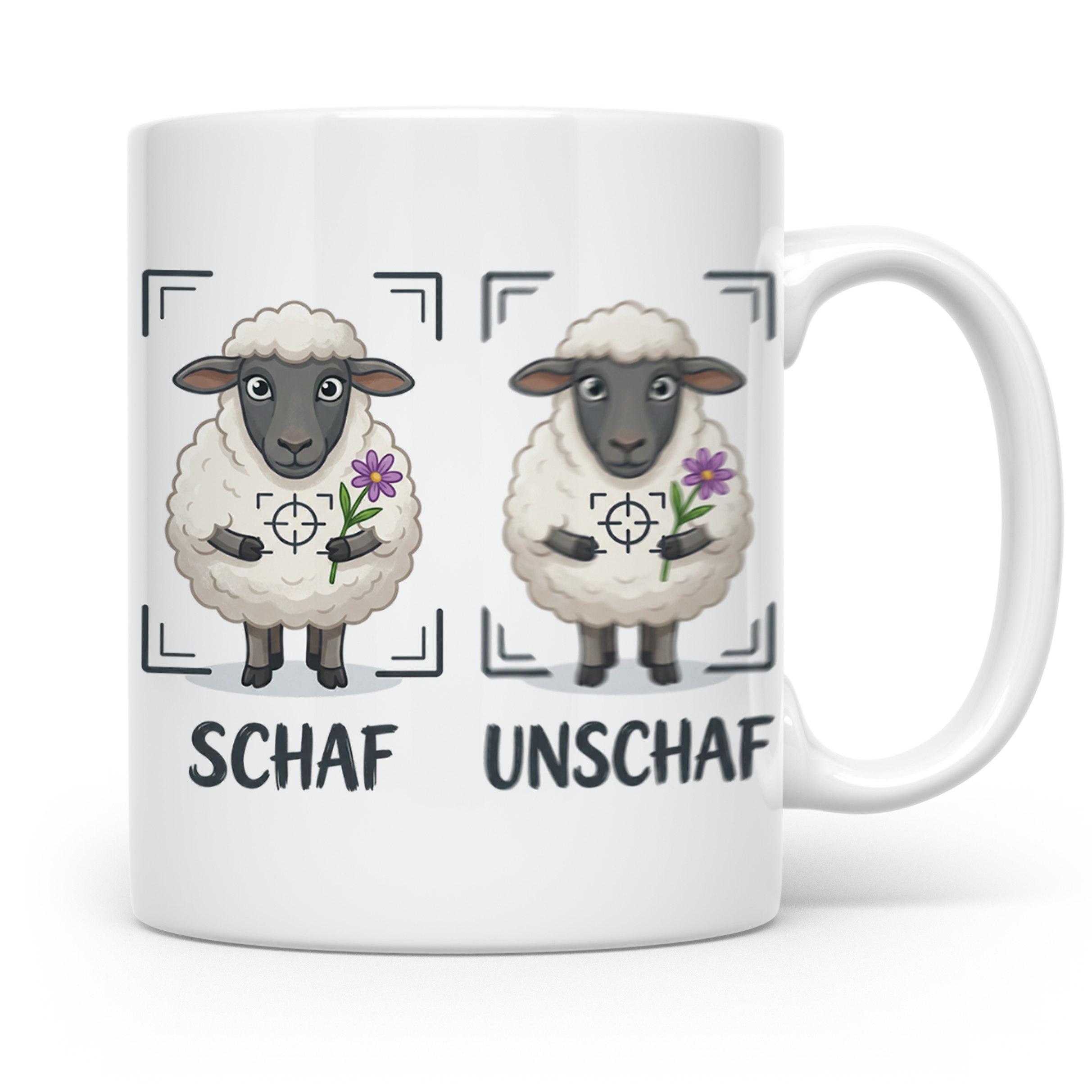Fotografen Tasse Schaf Unschaf lustiger Spruch, Geschenk für – Weiß [farbe:weiß]