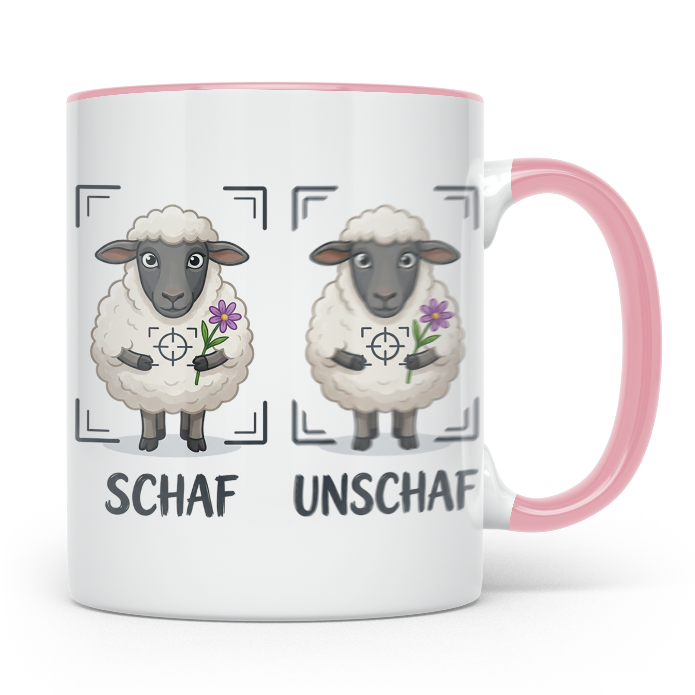 Fotografen Tasse Schaf Unschaf lustiger Spruch, Geschenk für – Rosa [farbe:rosa]