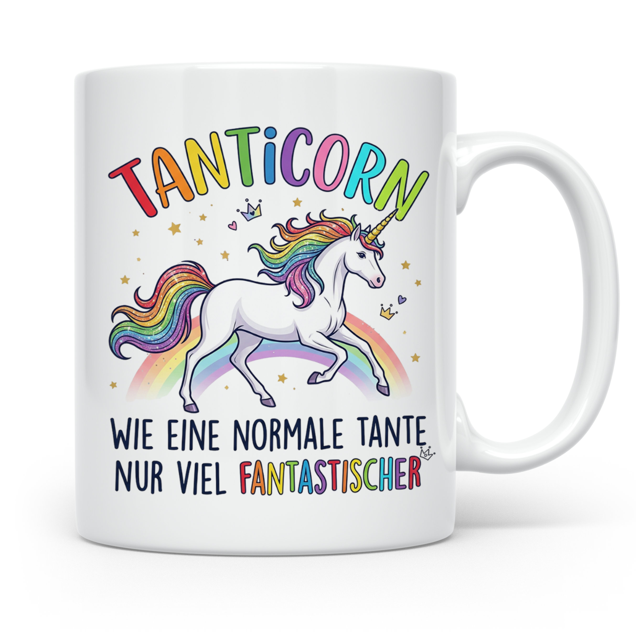 Tanticorn Tasse Geschenk für Tante Einhorn Spruch Wie eine n – Weiß [farbe:weiß]