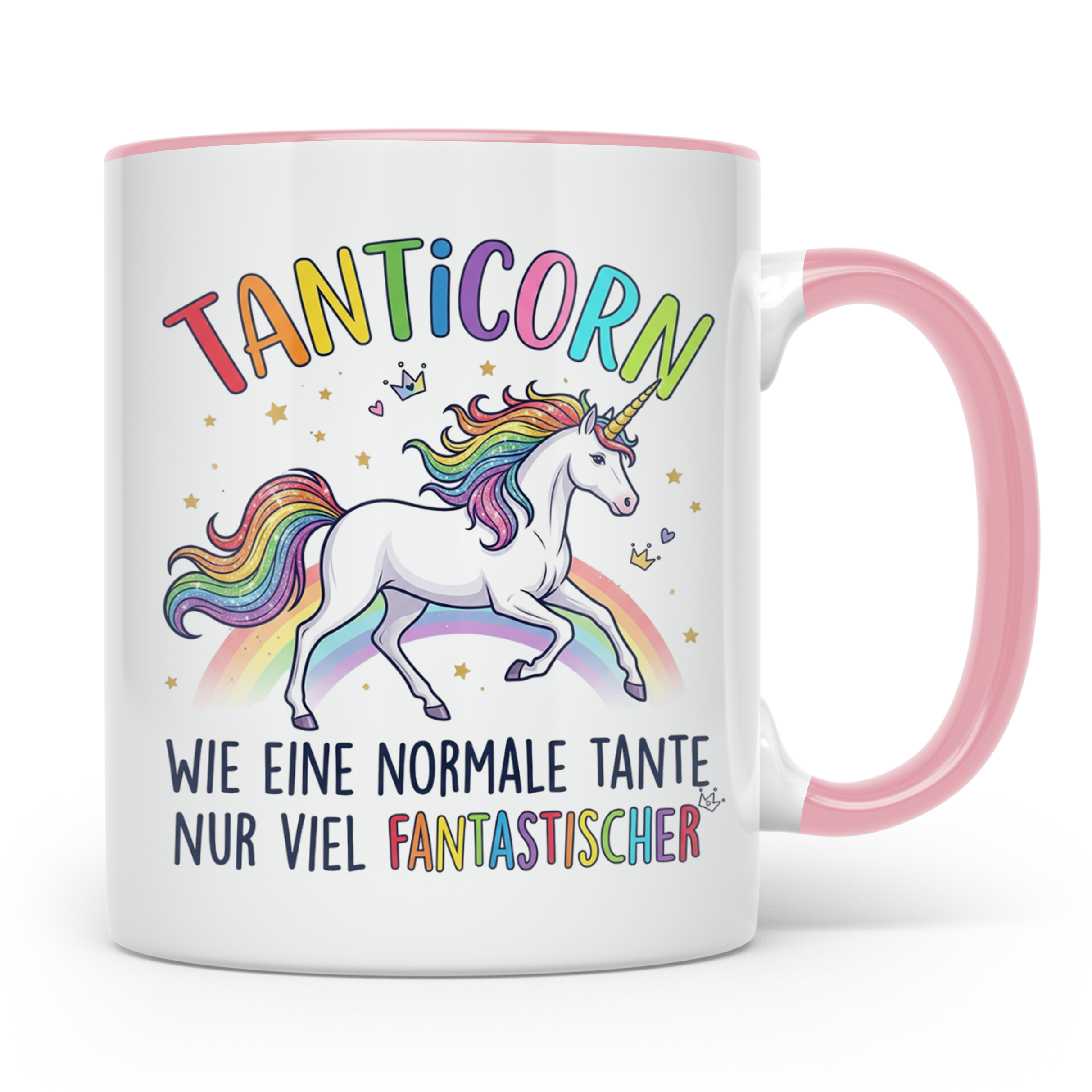 Tanticorn Tasse Geschenk für Tante Einhorn Spruch Wie eine n – Rosa [farbe:rosa]