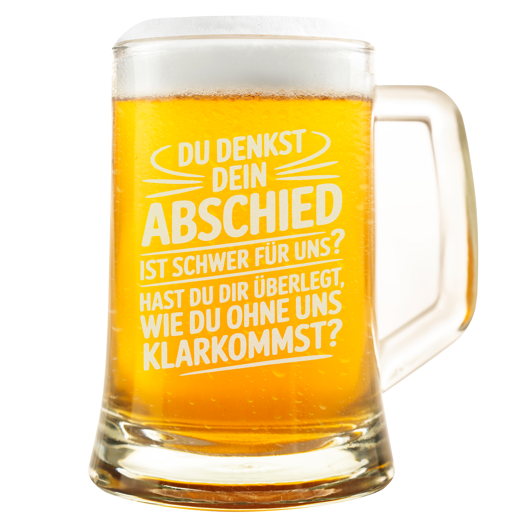 Abschied Bierkrug für Kollegen, lustiges Abschiedsgeschenk für den letzten Arbeitstag, witziges Geschenk für Kollegen, humorvoller Bierkrug für Büroabschied, Kollegengeschenk